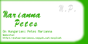 marianna petes business card